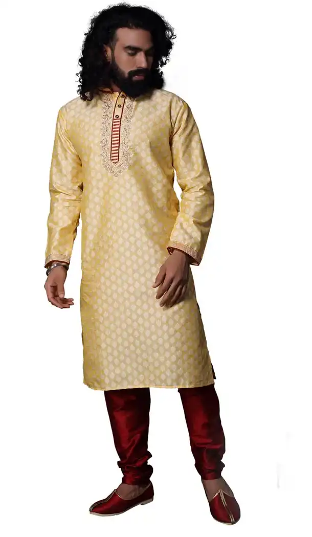 Alluring Fon Color Cotton Casual kurta Pajama | 336639839