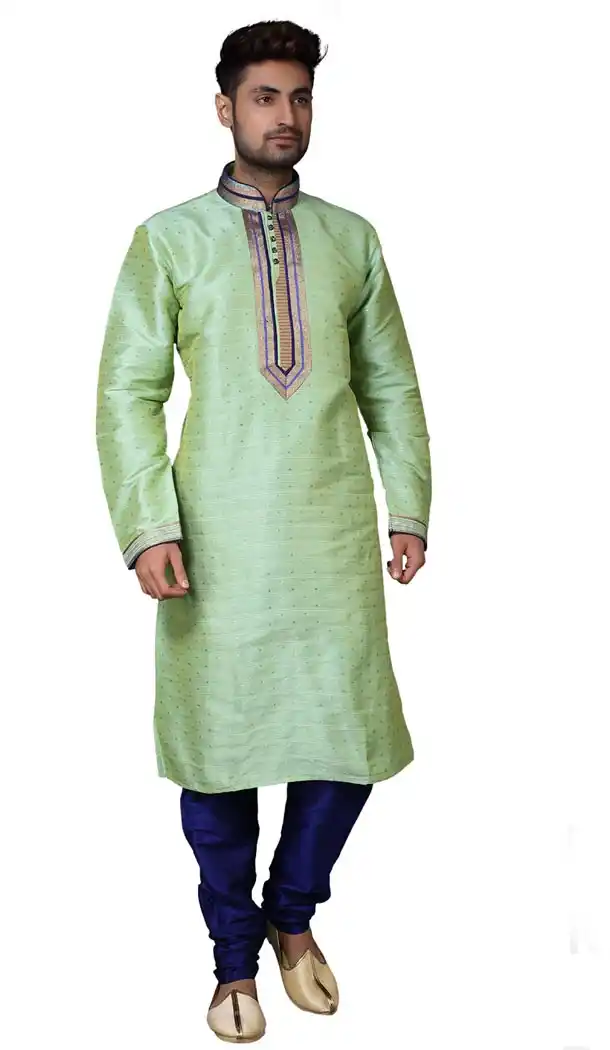 Alluring Green Color Silk Casual kurta Pajama | 336639848