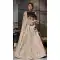 Ethnic Cream Color Jacquard Designer Womens Lehenga Choli | 323937836