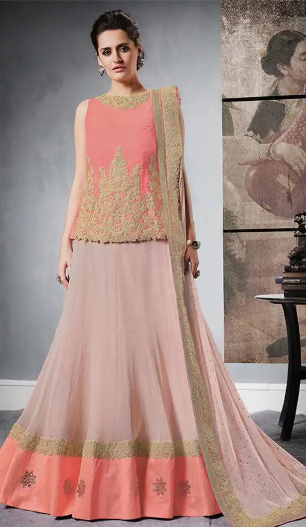 Charming Pink Color Jacquard Designer Womens Lehenga Choli | 323937838