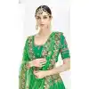 Green Color Silk Satin Heavy Designer Wedding Lehenga Choli | 346940992