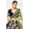 Dark Blue Color Velvet Heavy Designer Wedding Lehenga Choli | 346940998