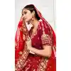 Classy Red Color Velvet Heavy Designer Wedding Lehenga Choli | 346940999