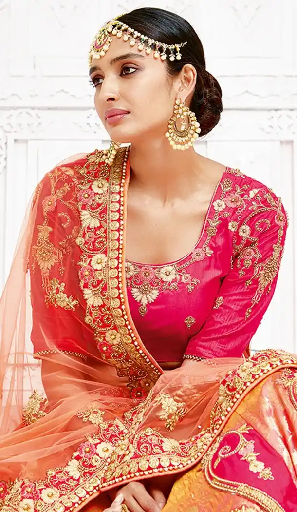 Pink Color Banarasi Heavy Designer Wedding Lehenga Choli | 346941000
