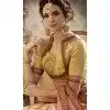 Greenish Yellow Color Pure Banarasi Silk Lahanga Choli | 342640544