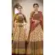 Greenish Yellow Color Pure Banarasi Silk Lahanga Choli | 342640544