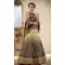 Cream Grey Color Pure Banarasi Silk Lahanga Choli | 342640546