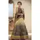 Cream Grey Color Pure Banarasi Silk Lahanga Choli | 342640546