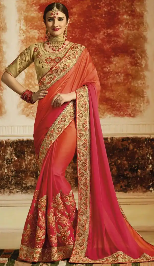 Orange Color Rangoli Silk Designer Saree | 340640362