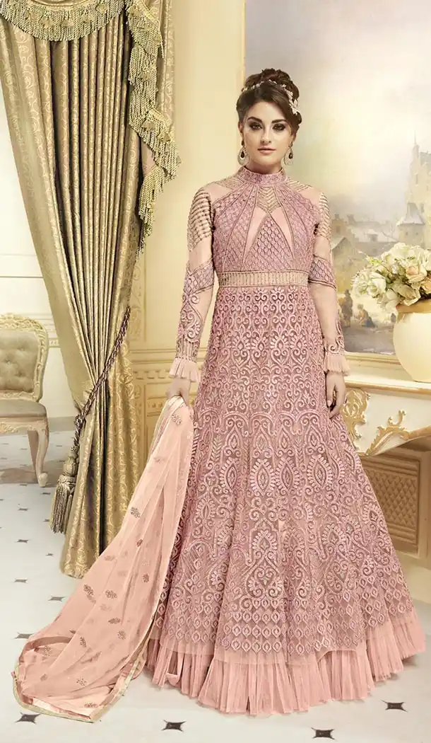 Pink Color Heavy Net Designer Attractive Lehenga Suits | 347741063