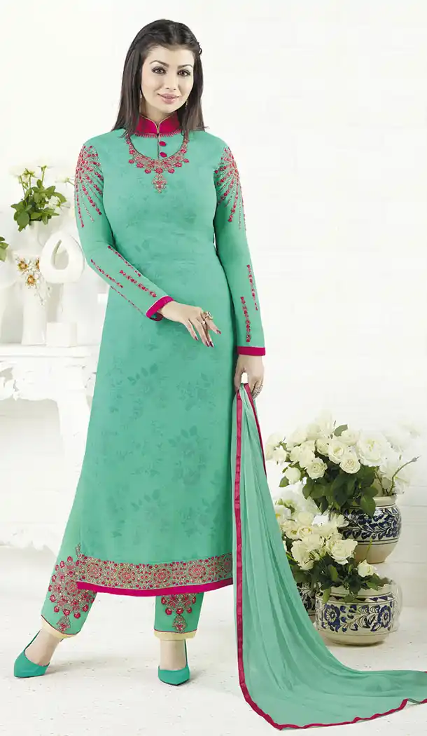 Ayesha Takia Light GreenSalwar Kameez | 355742055