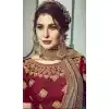 Grey Color Chiffon Embroidery Sarees | 356142092