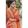 Orange Color Pure Banarasi Silk Designer Saree | 358142406
