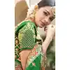 Green Color Pure Banarasi Silk Designer Saree | 358142415