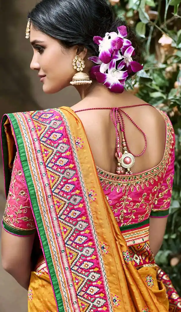 Orange Color Pure Banarasi Silk Designer Saree | 358142418