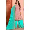 Light Pink Color Georgette Party Wear Sharara Suit | 360242754