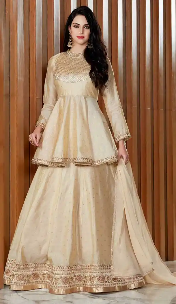Gold Color Australian Exclusive Heavy Designer Lehenga Suit | 364943372