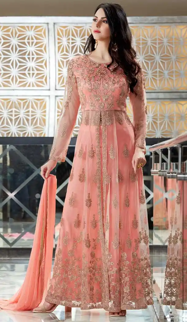 Pink Color Net Exclusive Heavy Designer Lehenga Suit | 364943374