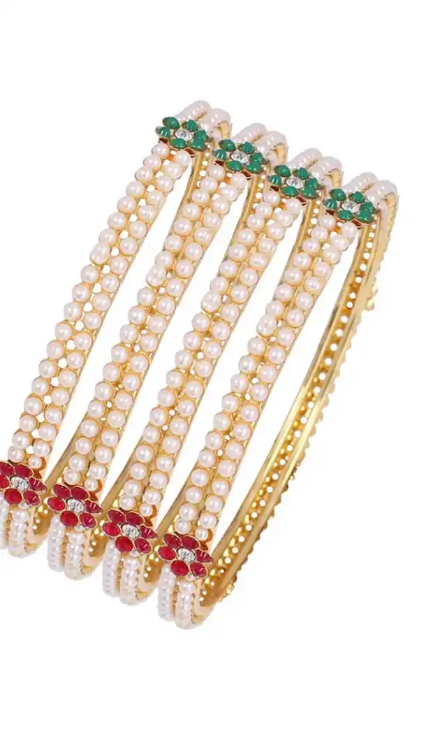 Classy Gold Color Gold Plated Kada Style Bangles | 367343660