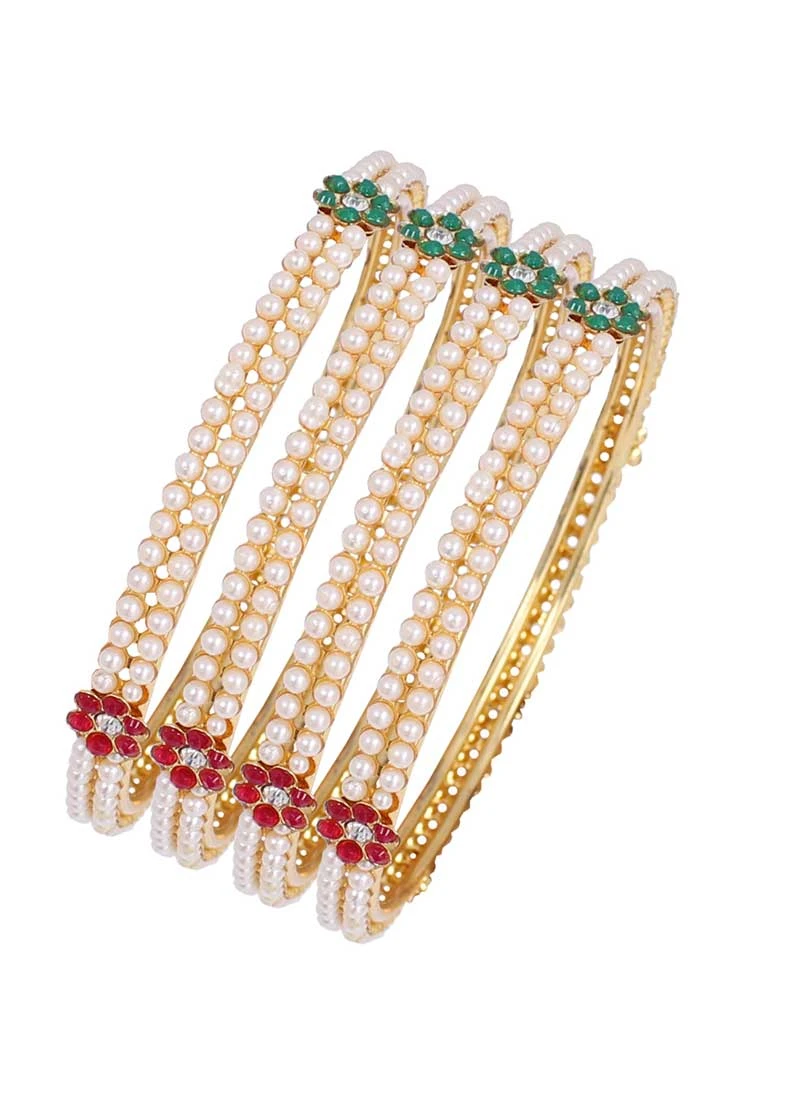 Classy Gold Color Gold Plated Kada Style Bangles | 367343660