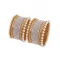Sparkling Gold Color Gold Plated Kada Style Bangles | 367343668