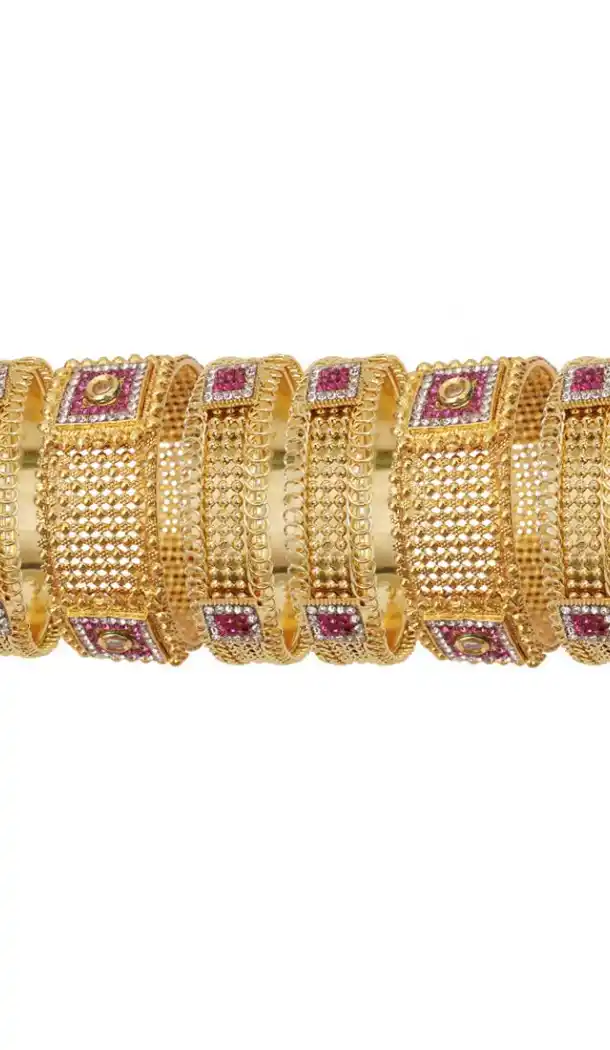 Fashion Gold Color Alloy Gold Plated Kada Style Bangles | 367343673