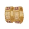Traditional Gold Color Alloy Gold Plated Kada Style Bangles | 367343674