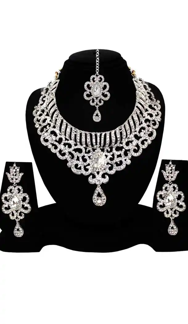 Women's Art Silver Color Alloy Imitation Necklace | 368043888