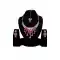 Perfect Look Pink Color Alloy Imitation Necklace | 368043892