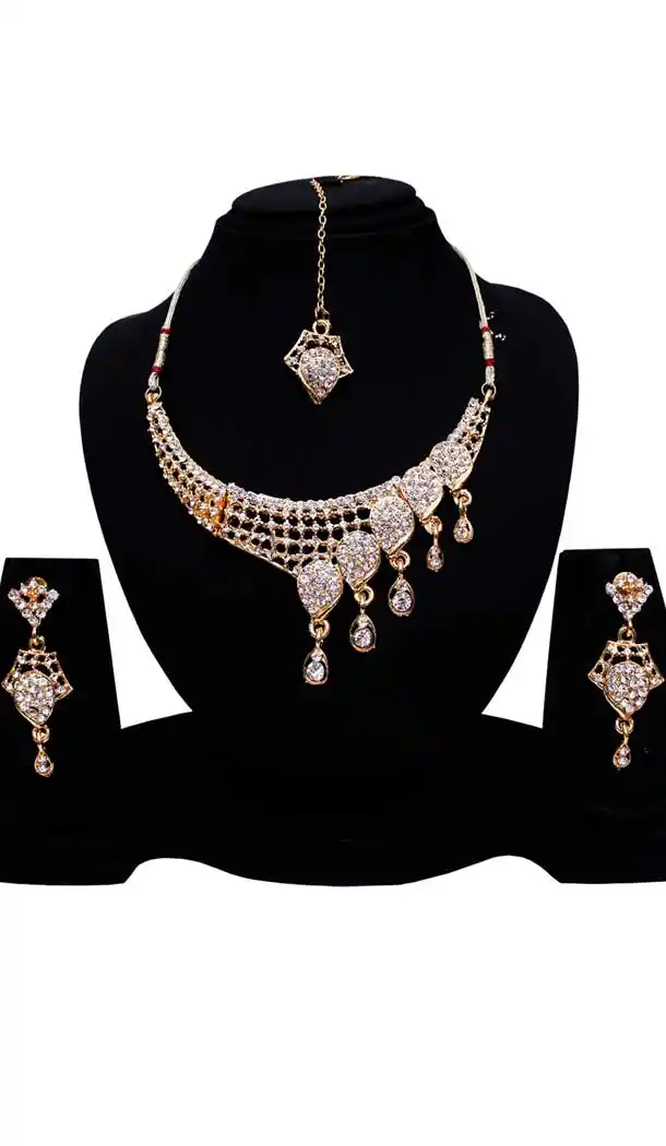 Wonderful Silver & Gold Color Alloy Imitation Necklace | 368043904