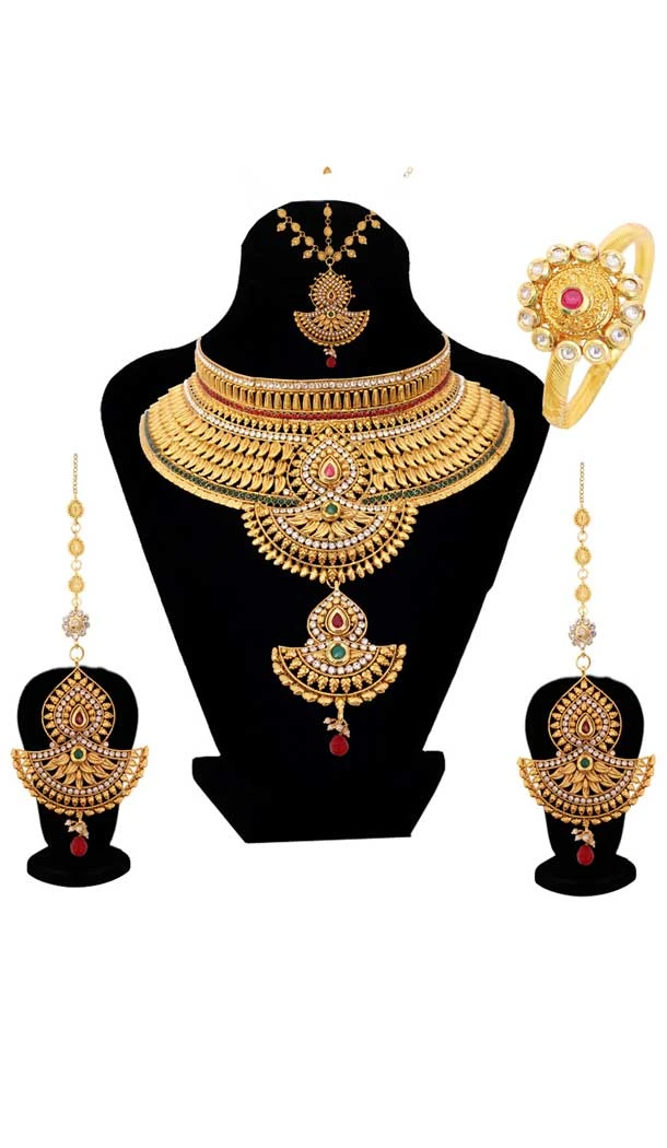Wedding Golden Color Dulhan Necklace | 368043922