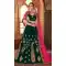 Enigmatic Dark Green Color Satin Silk Mehenga and Ceremony Lehenga | 375844882