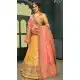 Latest Yellow Color Pure Silk Indo Western Lehenga Choli | 376544967