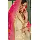 Latest Cream Color Pure Silk Indo Western Lehenga Choli | 376544968