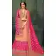 Latest Peach Color Pure Silk Indo Western Lehenga Choli | 376544972