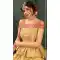Latest Yellow Color Pure Silk Indo Western Lehenga Choli | 376544975