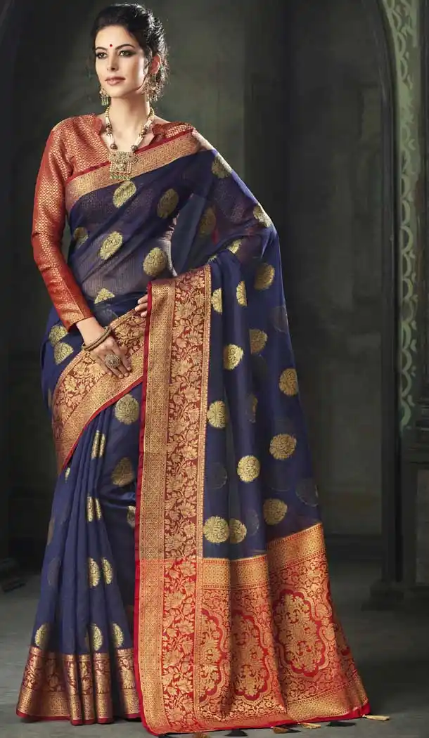 Ethnic Pink Color Kota Silk Woven Casual Saree | 376244925