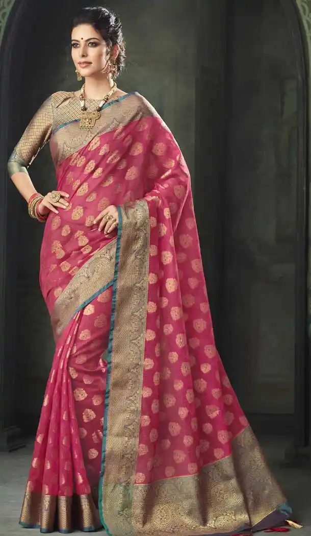 Elegant Black Color Kota Silk Woven Casual Saree | 376244934