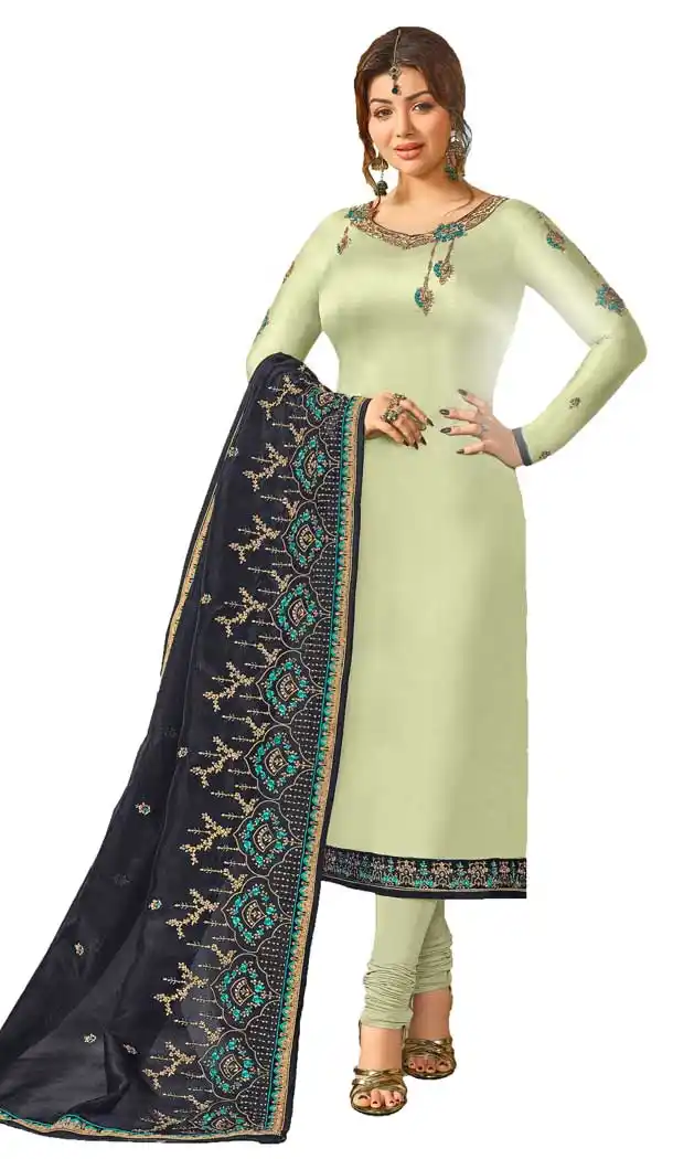 Bollywood Celebrity Ayesha Takia Pastel Green Salwar Kameez | 58077334