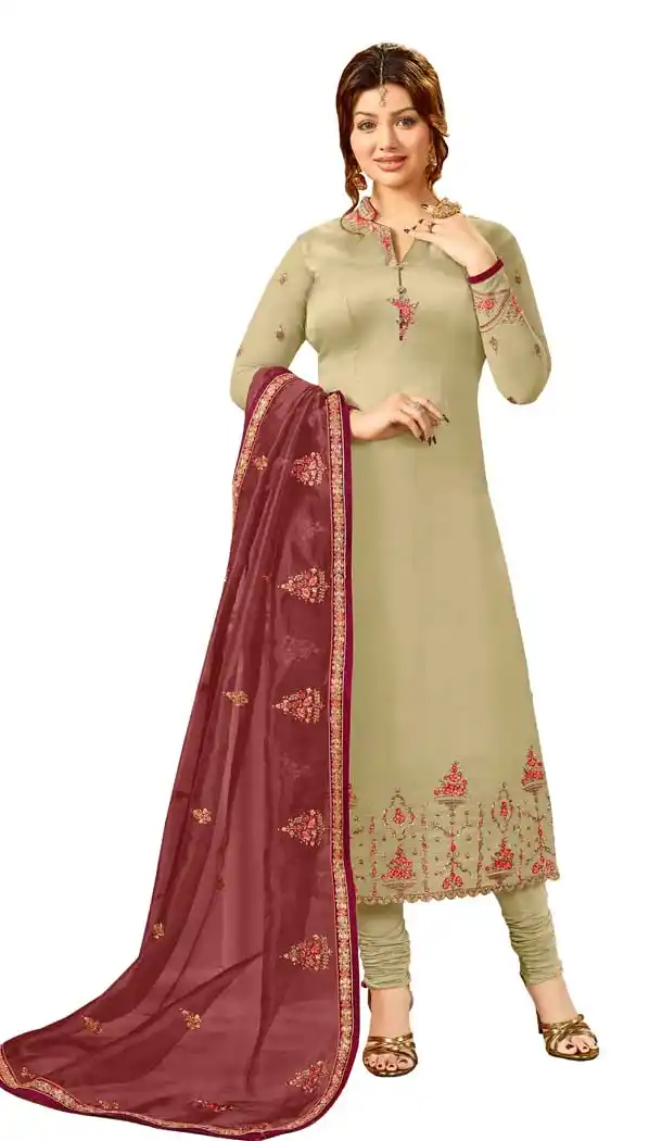 Bollywood Celebrity Ayesha Takia Cream Salwar Kameez | 58077337