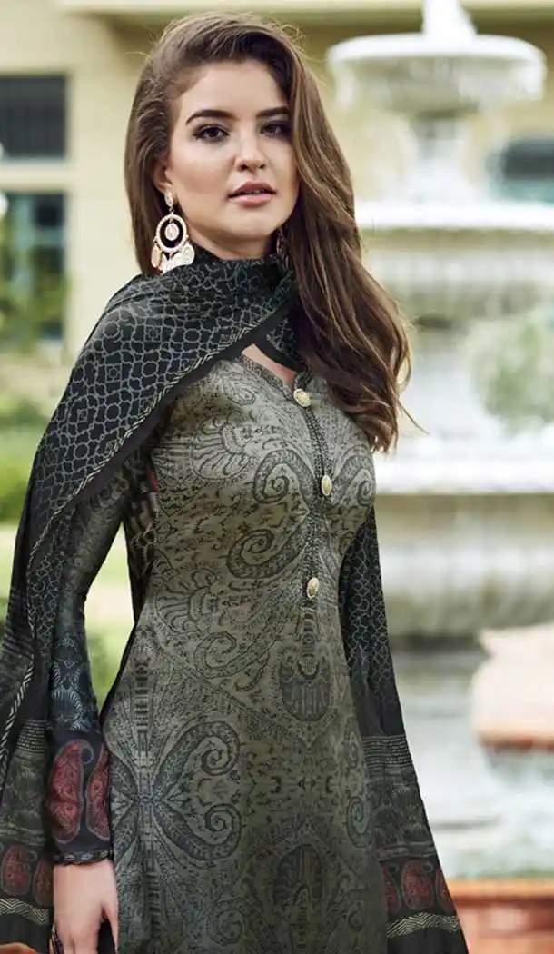 Maska Satin Straight Cut Multi Color Digital Printed Salwar Kameez | 376144916
