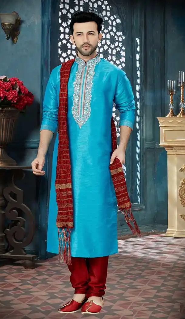 Feroze Color Banglore Silk Readymade Kurta Pajama | Vol3R150