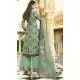 Achkan Style Green Color Faux Italian crepe Casual Wear Palazzo Suit | 383145795