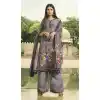 Grey Color Faux Italian crepe Casual Wear Palazzo Suit | 383145800