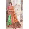 Multi Color Silk Heavy Traditional Designer Saree Blouse | 379245410