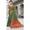 Green Color Chanderi Silk Kanchipuram Regional Saree | 382745779