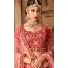 Red Color Banarasi Silk Designer Wedding Lehenga Choli | 383045786