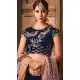 Dark Blue Color Banarasi Silk Designer Wedding Lehenga Choli | 383045787