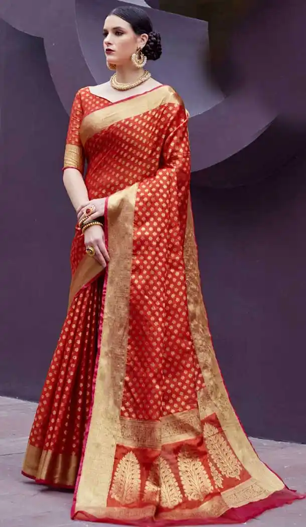 Ultimate Red Color Ketaki Silk Casual Wear Saree - 385546283