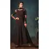 Black and Red Color Net Designer Floor Length Salwar Kameez - 58387612